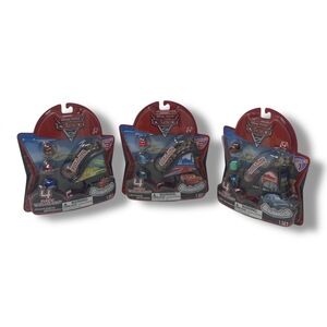 Squinkies Disney Pixar‎ Cars 2 Francesco Finn Mcqueen Series 1 2 3 (BUNDLE OF 3)